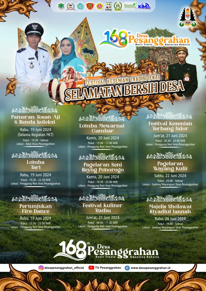Festival Kesenian Tradisi (Fkt) Selamatan Desa Pesanggrahan Ke-168