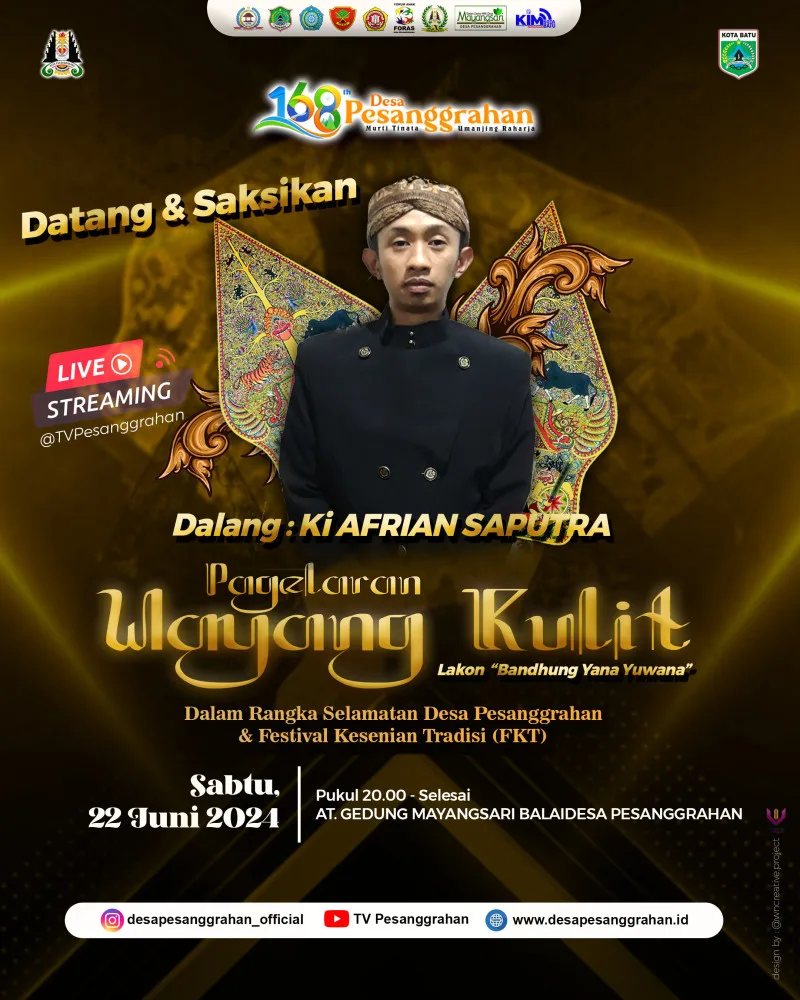 Pagelaran Wayang Kulit Dalam Rangka Selamatan Desa Ke-168