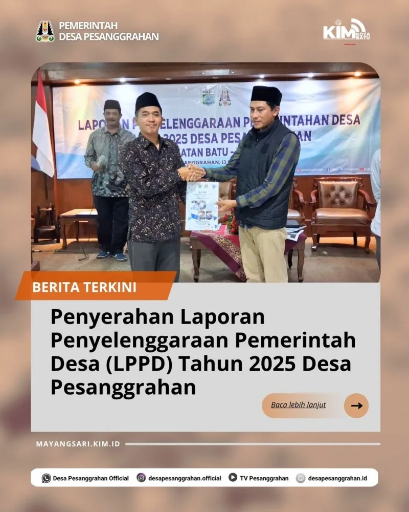 Laporan Penyelenggaraan Pemerintah Desa Tahun 2025 Desa Pesanggrahan