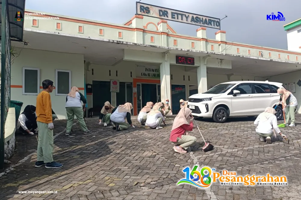 Kerja Bakti Gugur Gunung Susuk Wangan Serentak Di Desa Pesanggrahan