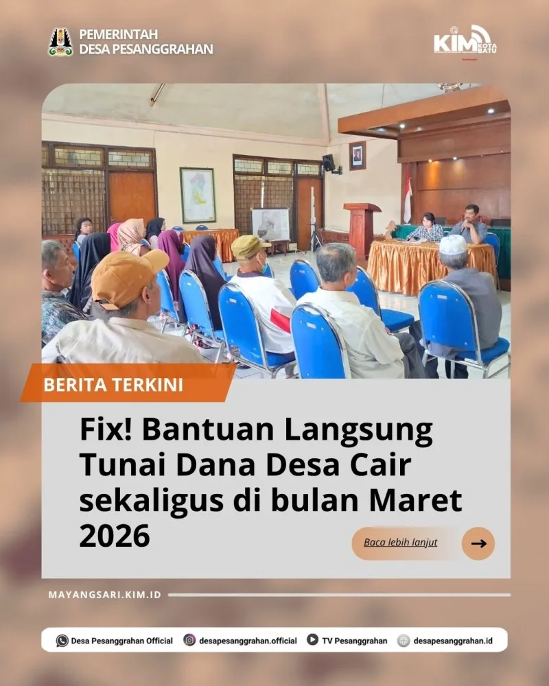 Fix! Bantuan Langsung Tunai Dana Desa 2026 Cair Di Bulan Maret