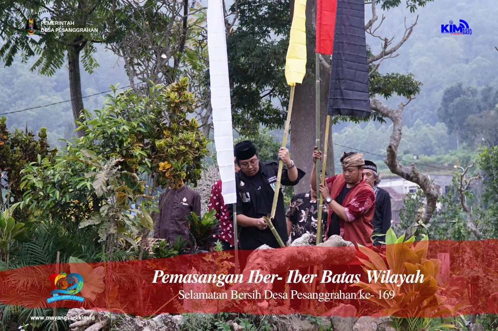 Ritual Pemasangan Iber- Iber Batas Wilayah Desa
