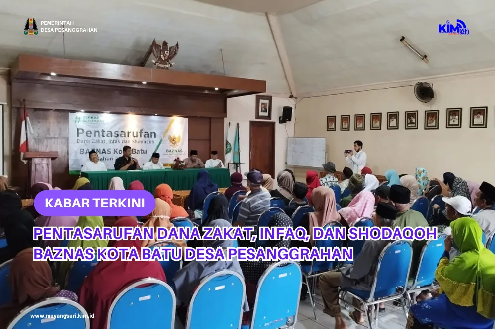Pentasarufan Dana Zakat, Infaq, Dan Shodaqoh Baznas Kota Batu Desa Pesanggrahan