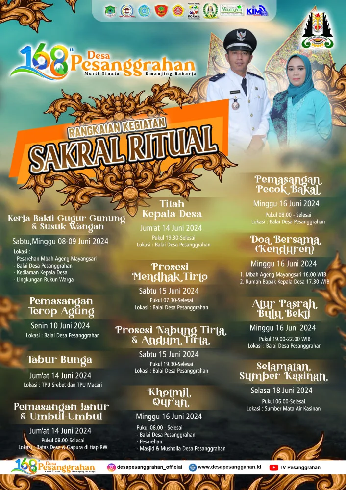 Rangkaian Kegiatan Sakral Ritual Selamatan Desa Ke-168