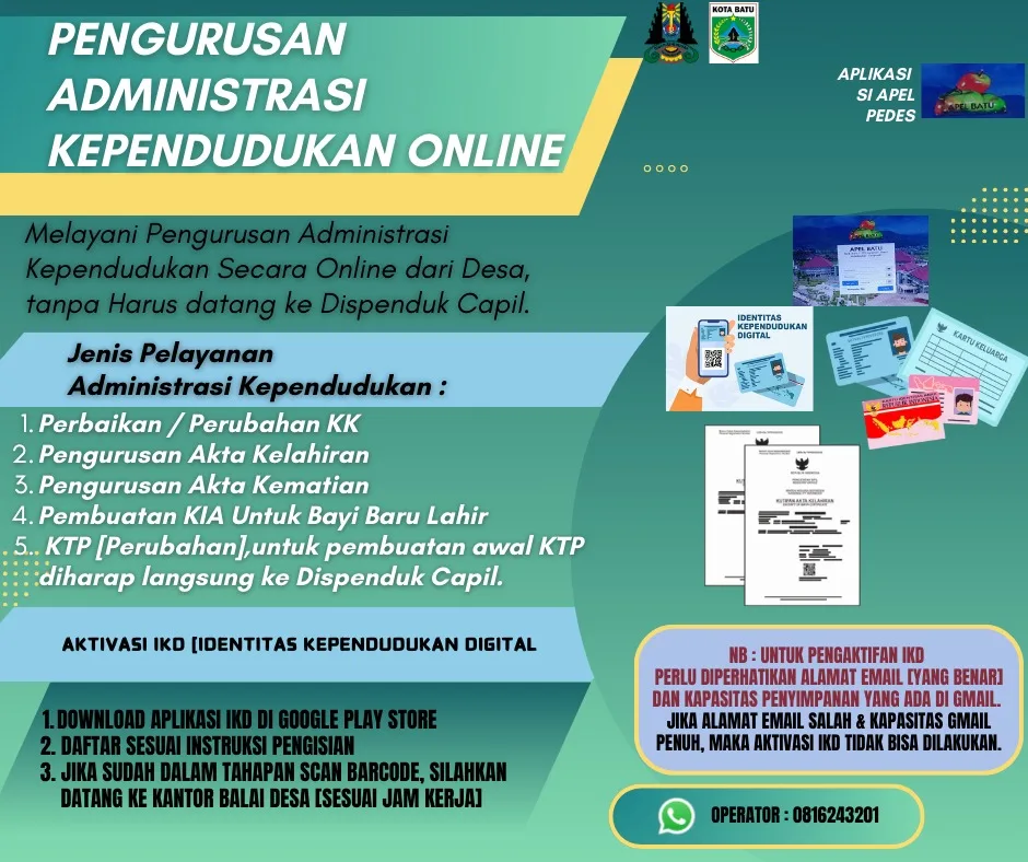 Informasi Pengurusan Administrasi Kependudukan Online