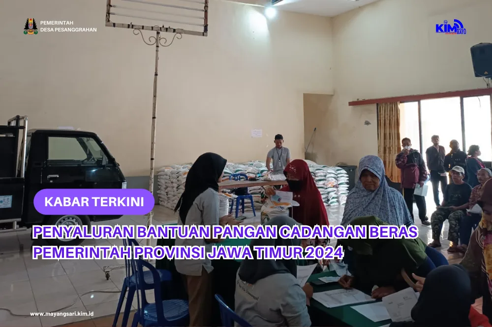 Penyaluran Bantuan Pangan Cadangan Beras Pemerintah Provinsi Jawa Timur 2024