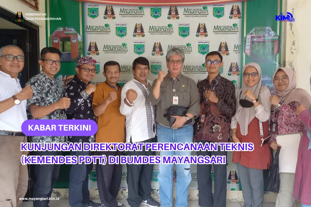Kunjungan Direktorat Perencanaan Teknis (Kemendes Pdtt) Di Bumdes Mayangsari