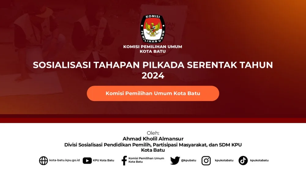 Sosialisasi Tahapan Pilkada Serentak 2024