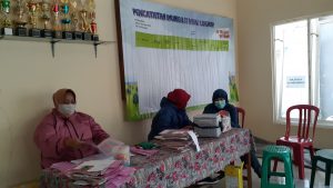 Pelaksanaan Posyandu di Rukun Warga IX Dusun Srebet Timur Desa Pesanggrahan